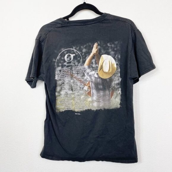 Garth Brooks World Tour 2014-16 Black Concert Tee Cotton Comfortable Fit Medium - Picture 3 of 4